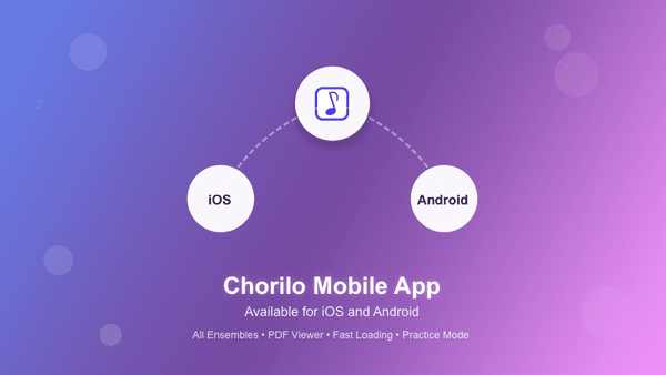 The Chorilo Mobile App - Everything in One Place for Singers