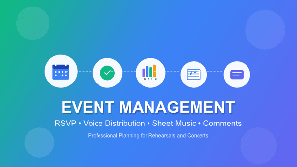 Events and Appointments in Chorilo – Perfect Planning for Your Ensemble