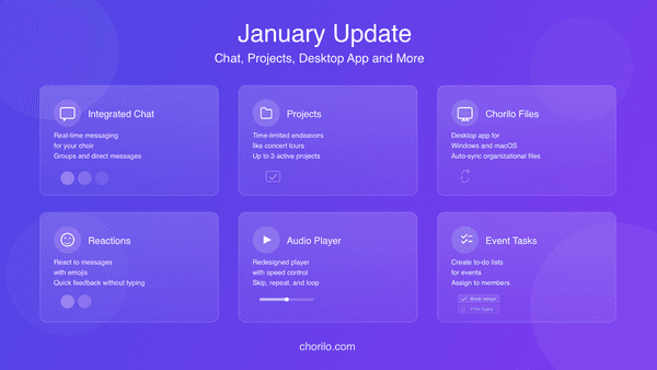 January Update: Chat, Projects and the New Desktop App