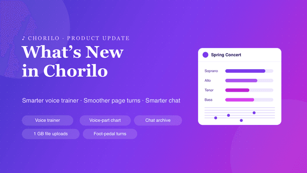A Better Voice Trainer, Smooth Page Turns and a Tidier Chat