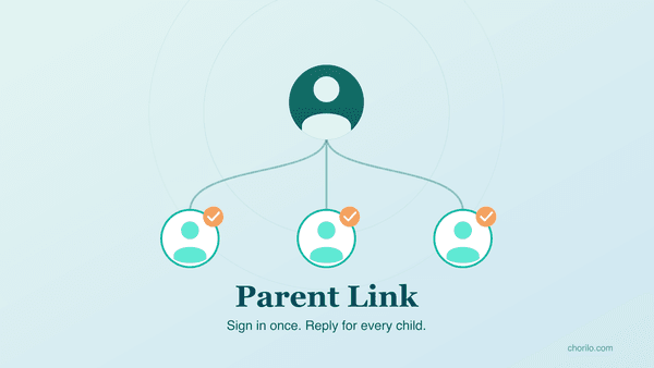 Parent Link: Sign in once, reply for all your children