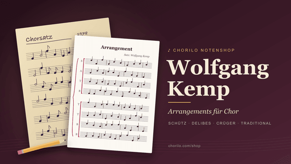 Wolfgang Kemp: nowy aranżer w sklepie z nutami Chorilo