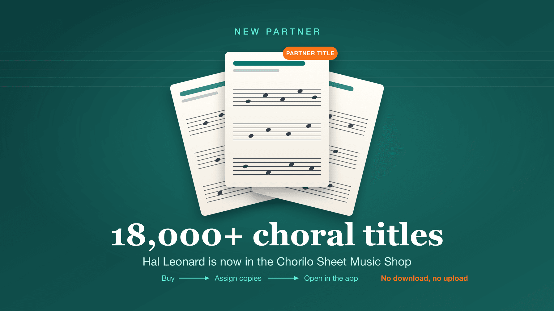 Hal Leonard Joins as Partner: Thousands of Choral Titles New in the Chorilo Sheet Music Shop