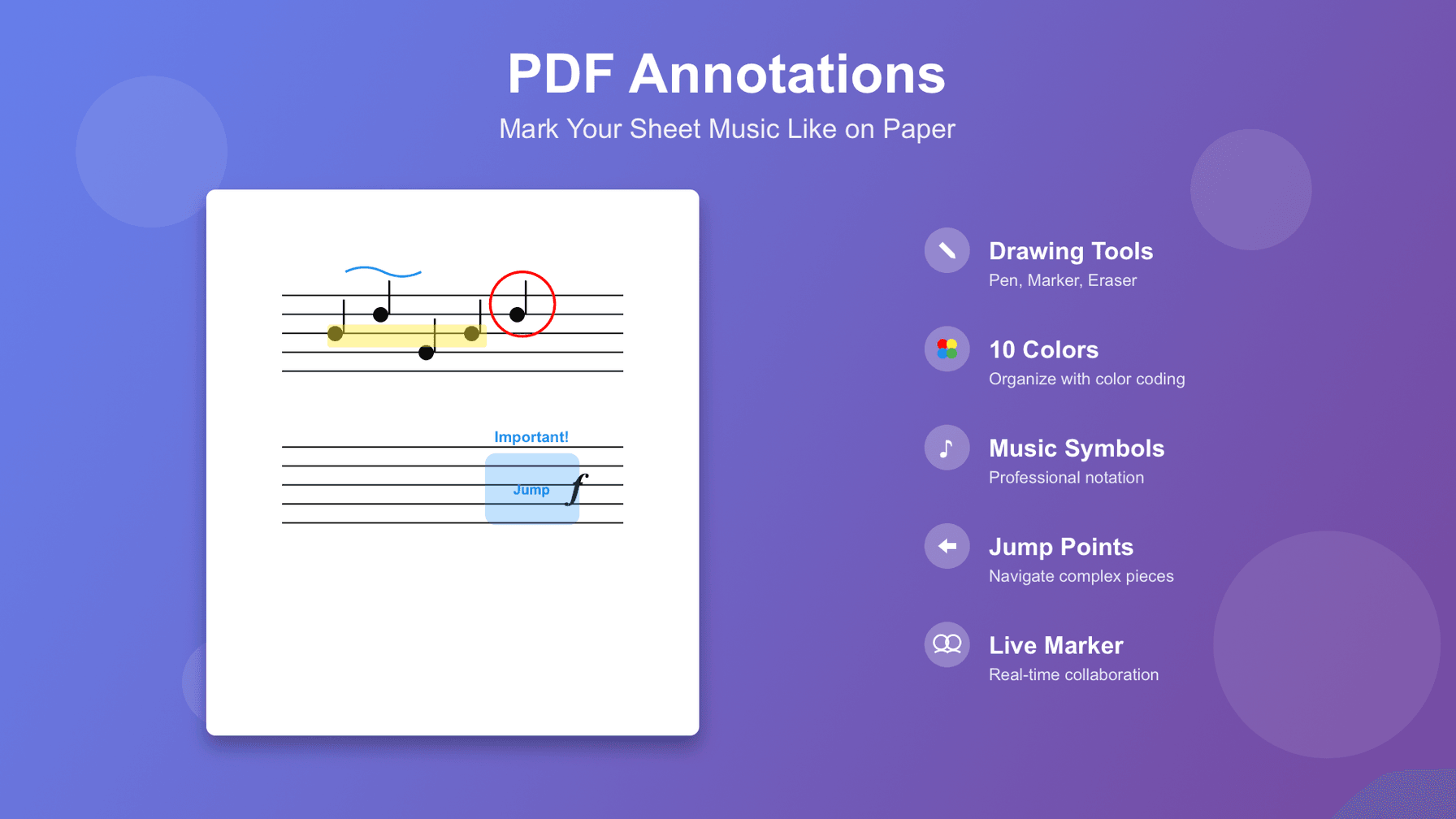 PDF Annotations: Mark Your Sheet Music Like on Paper